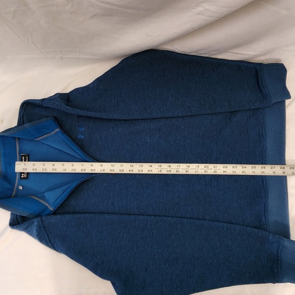Under Armour Pullover ColdGear Loose Quarter Zip Athletic Blue Mens‎ XL - Picture 6 of 6